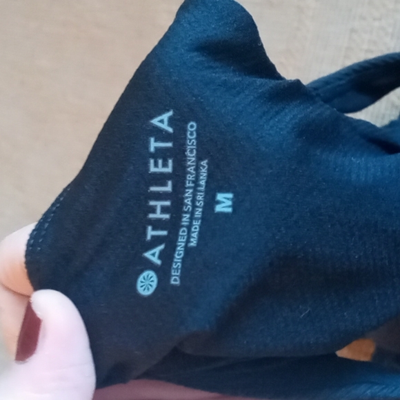 Athleta black ribbed tank - Picture 3 of 3